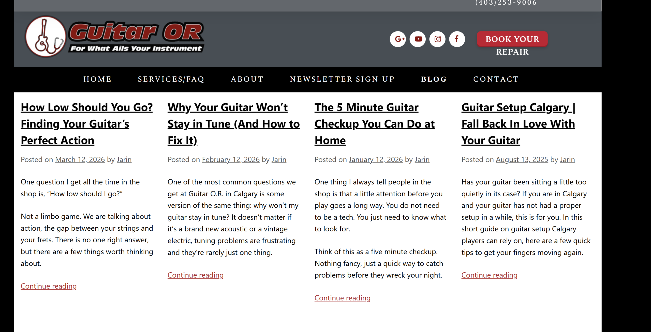 Guitar O.R. blog content